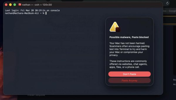 macOS, security, terminal, clickfix, apple