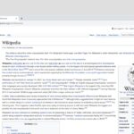 Wikipedia page screenshot