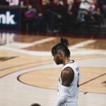 basketball player on court