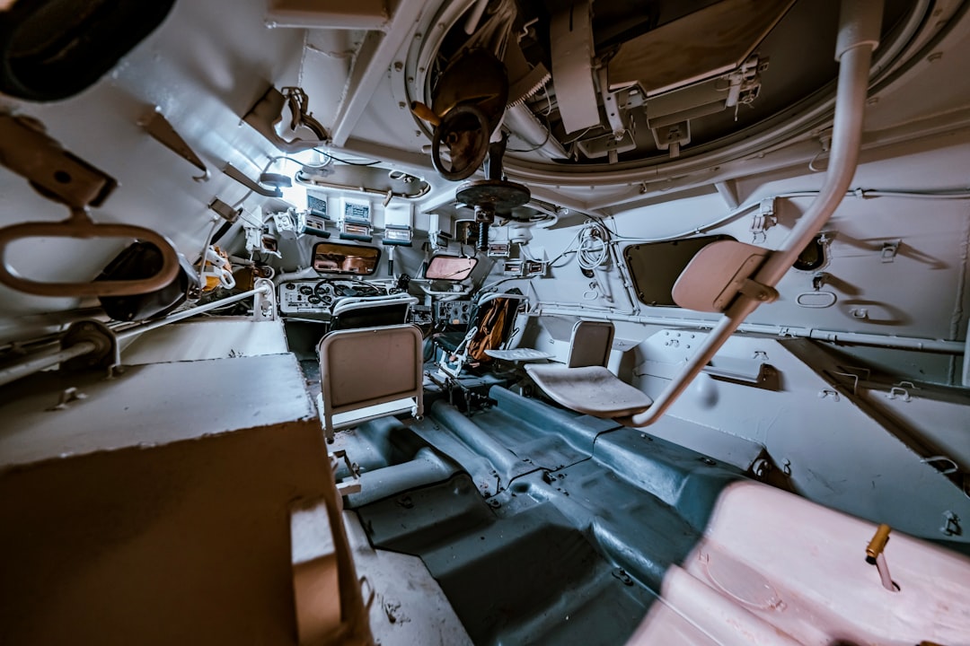 a large engine in a room