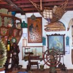 a room is filled with antique items