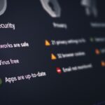 A security and privacy dashboard with its status.