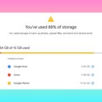 gmail, google storage, cloud storage