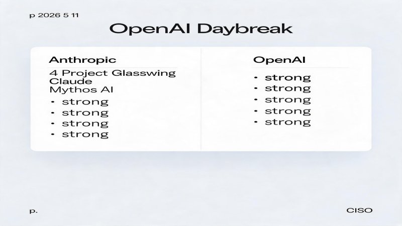 AI, cybersecurity, OpenAI, Daybreak, Anthropic