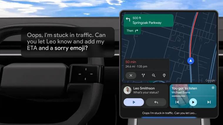 Android Auto, Gemini, Google Maps