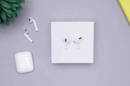 AirPods with box and charging case