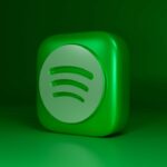 a green square shaped object with a green background
