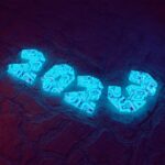 a close up of a neon sign on a wall