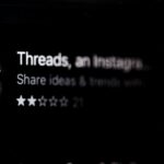 a close up of a computer screen with the words threads on instagram