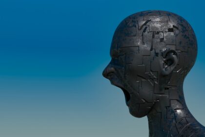 A statue of a person with a broken head