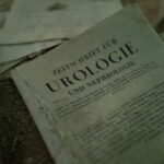An old german medical textbook on urology.