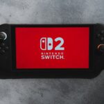 The nintendo switch 2 with a red screen.