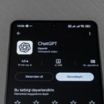 Smartphone screen displaying chatgpt app details.