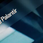 Palantir logo on a dark background