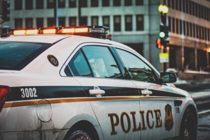 police car at street