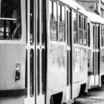 white and black train during daytime
