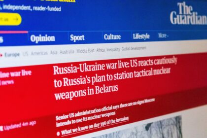 a screen shot of a website with a red, white and blue theme