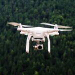 drone flying in sky