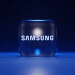 a blue cube with a white logo
