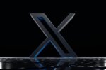 a black and white photo of the letter x