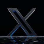 a black and white photo of the letter x