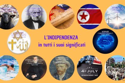 Multiple icons symbolizing independence in its many forms.