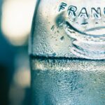 clear glass bottle with water droplets