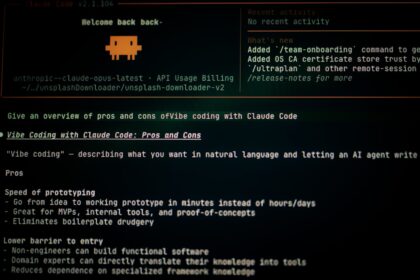 Computer screen displaying code and text